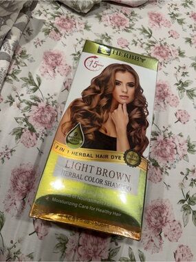 Herbby Light Brown Herbal Color Shampoo – Nourishing Light Brown Shade